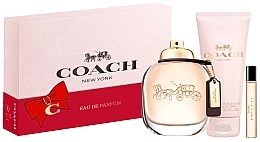 Духи, Парфюмерия, косметика Coach New York Eau - Набор (edp/90ml + b/lot/100ml + edp/7.5ml)