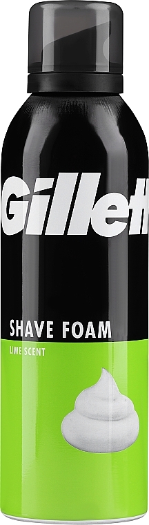 Пена для бритья "Лимон" - Gillette Classic Lemon Lime Shave Foam For Men — фото N8