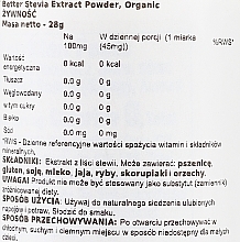 Органический порошок экстракта стевии - Now Foods Better Stevia Extract Powder Organic — фото N2