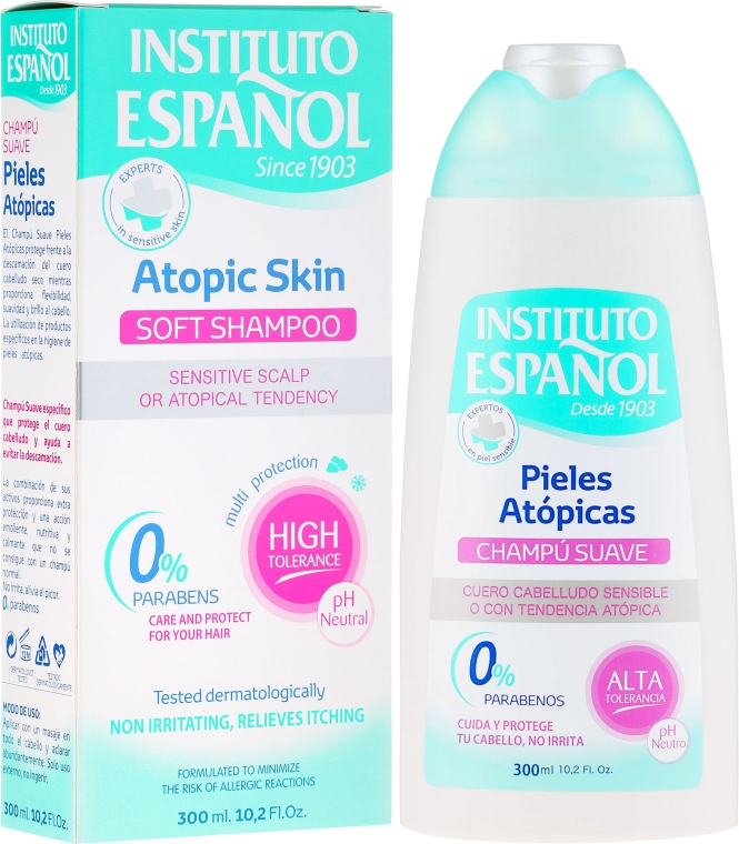 Шампунь для волосся - Instituto Espanol Atopic Skin Soft Shampoo — фото N1