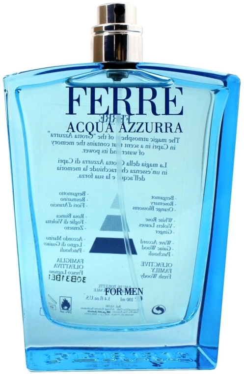Gianfranco Ferre Acqua Azzurra - Туалетная вода (тестер без крышечки) — фото N1