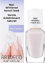 Пастельный лак для оптического осветления ногтей - Artdeco Nail Whitener French Look — фото N2
