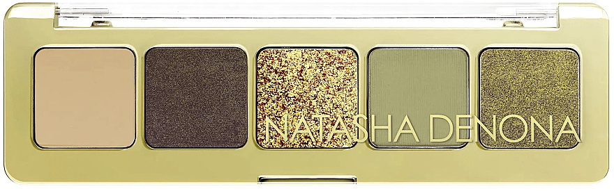 Палетка теней для век - Natasha Denona Mini Eyeshadow Gold Palette  — фото N1