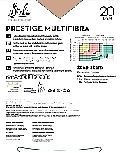 Колготки жіночі "Prestige Multifibra", 20 Den, daino - Siela * — фото N2