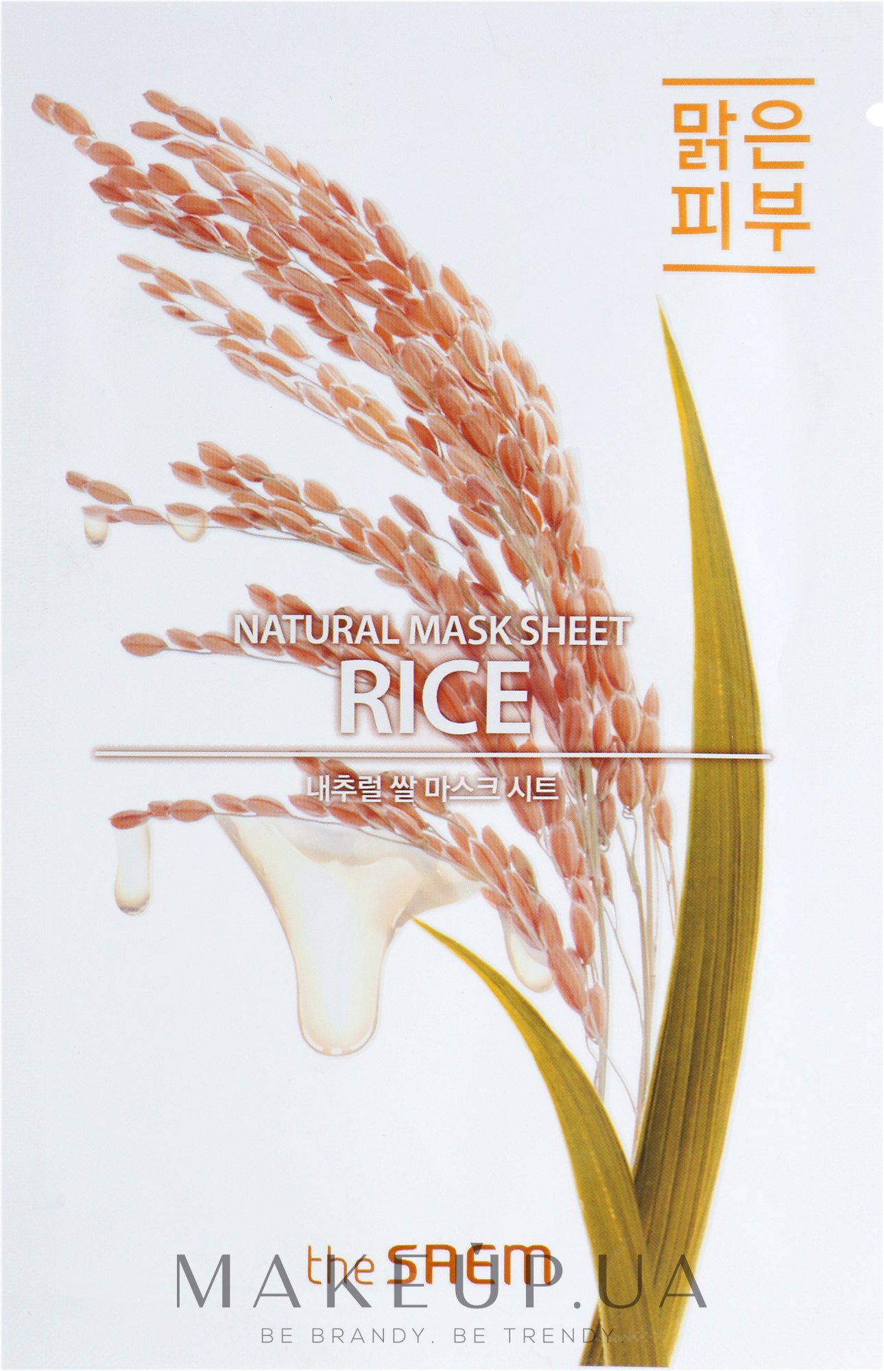 Живильна тканинна маска - The Saem Natural Mask Sheet Rice — фото 21ml