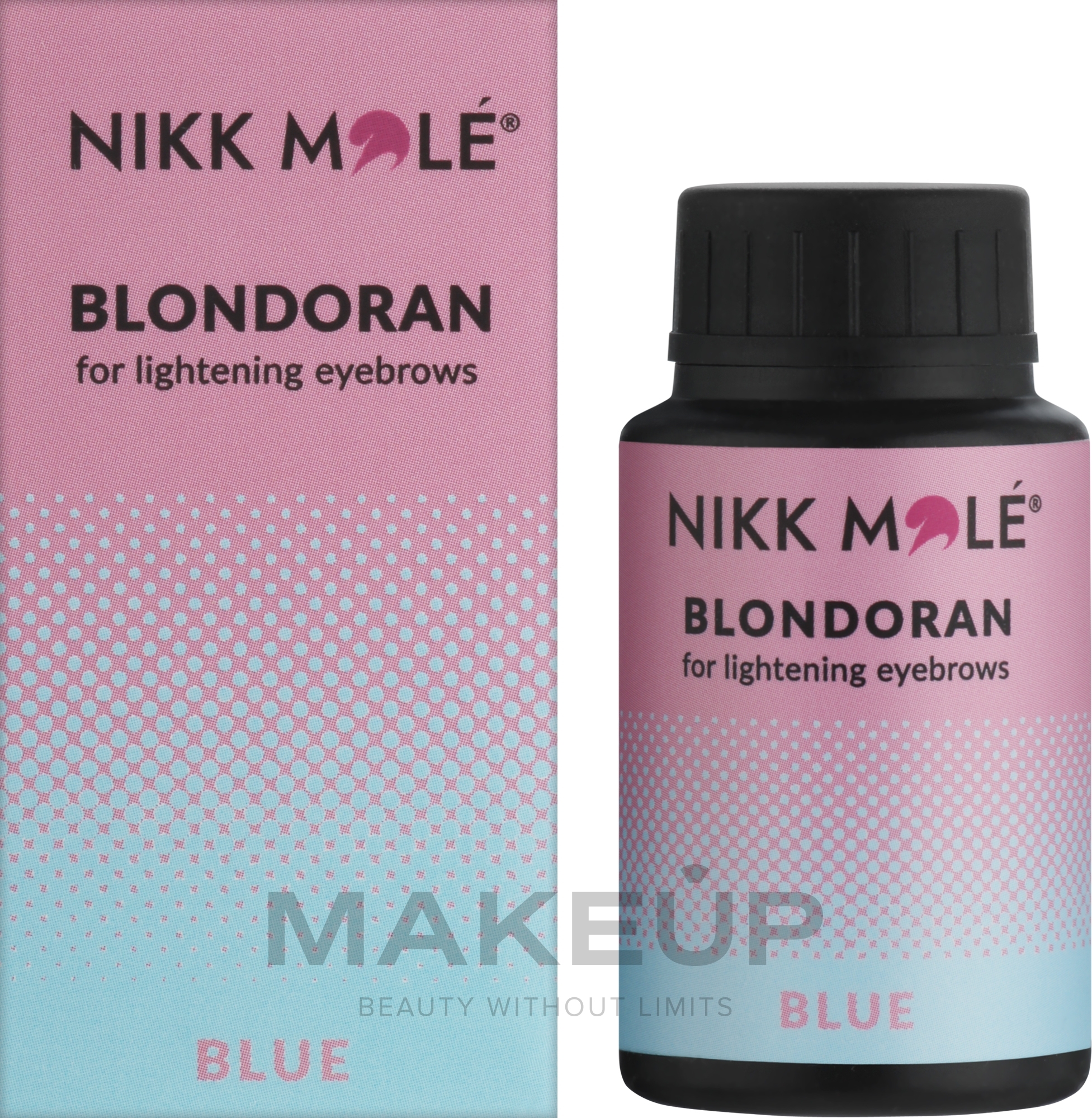 Осветляющая пудра для бровей - Nikk Mole Blue Blondoran For Lightening Eyebrows — фото 20g