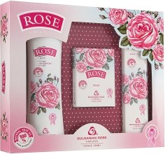 Парфумерія, косметика Подарунковий набір для жінок "Rose" - Bulgarska Rosa "Rose" (h/cr/50ml + shm/240ml + soap/100g)