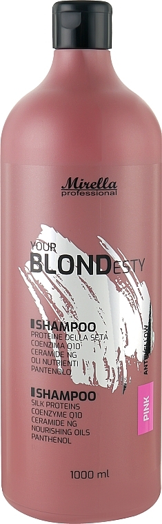 Шампунь для теплых оттенков блонд - Mirella Pink Your Blondesty Shampoo — фото N2
