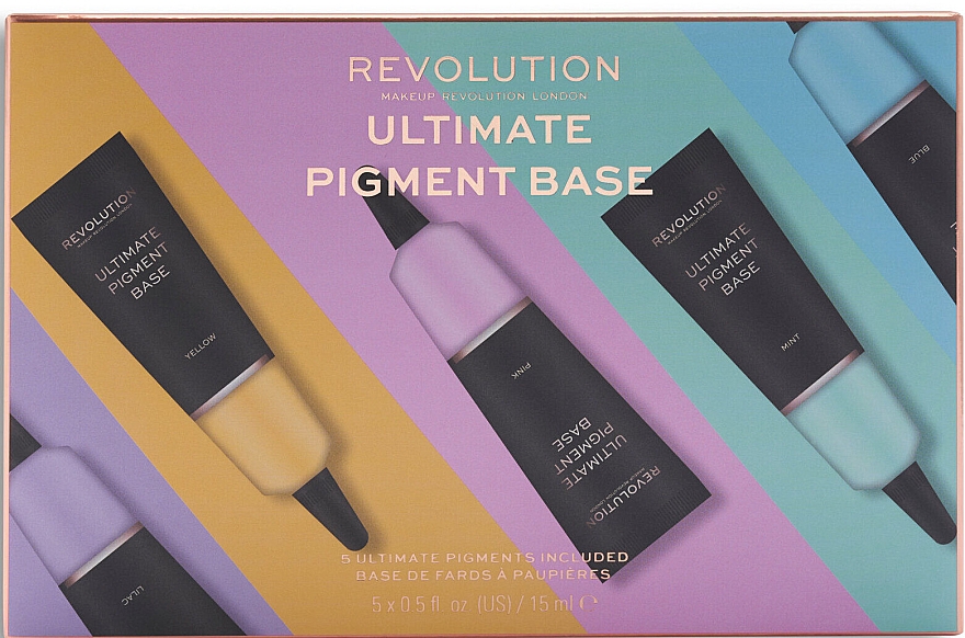 Набор - Makeup Revolution Ultimate Pigment Base Set (base/5x15ml) — фото N1