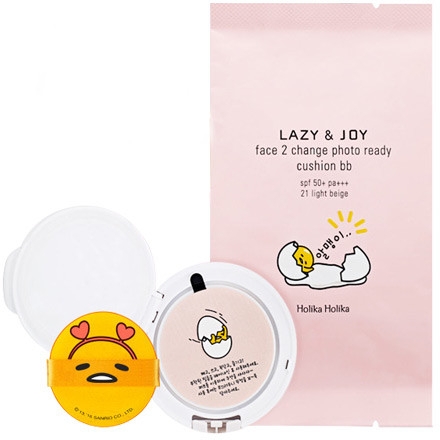 Кушон - Holika Holika Gudetama Ver2 Lazy&Joy Fase 2 Change Photo Ready Cushion BB (сменный блок) — фото N1