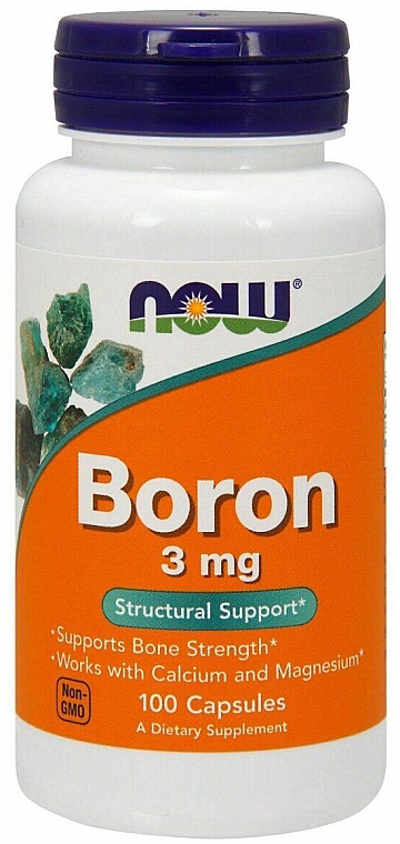 Натуральна добавка "Бор", 3 мг - Now Foods Boron — фото N1