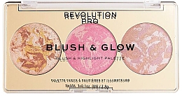 Палетка для макияжа лица - Revolution Pro Blush & Glow Palette — фото N1