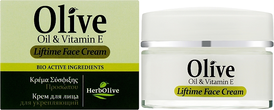 Крем для обличчя, зміцнювальний - Madis HerbOlive Liftime Face Cream — фото N2