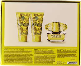Versace Yellow Diamond - Набір (edt/50ml + b/lot/50ml + sh/gel/50ml) — фото N2