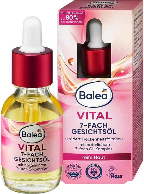 Олія для обличчя - Balea Vital 7-fold Facial Oil