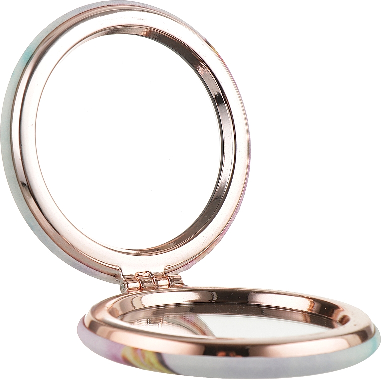 Дзеркало подвійне кругле "Макарун", метал, варіант 1 - Cosmo Shop CS А11 — фото N2
