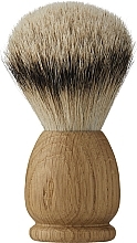 Помазок для бритья, большой - Acca Kappa Apollo Oak Wood Superior Silver Badger Shaving Brush — фото N1
