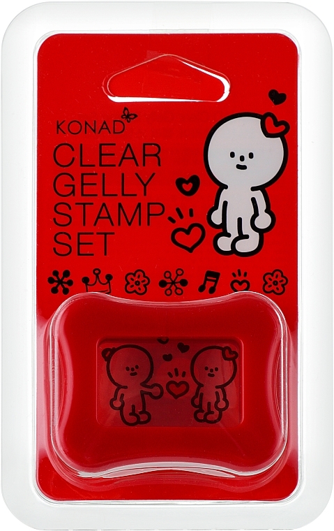 Штамп для стемпінгу прозорий, червоний - Konad Clear Jelly Stamp