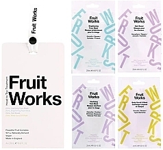 Парфумерія, косметика Набір - Fruit Works Head To Toe Treatment Wheel Gift Set (f/mask/2x20ml + h/boost/20ml + body/scrub/mask/20ml)