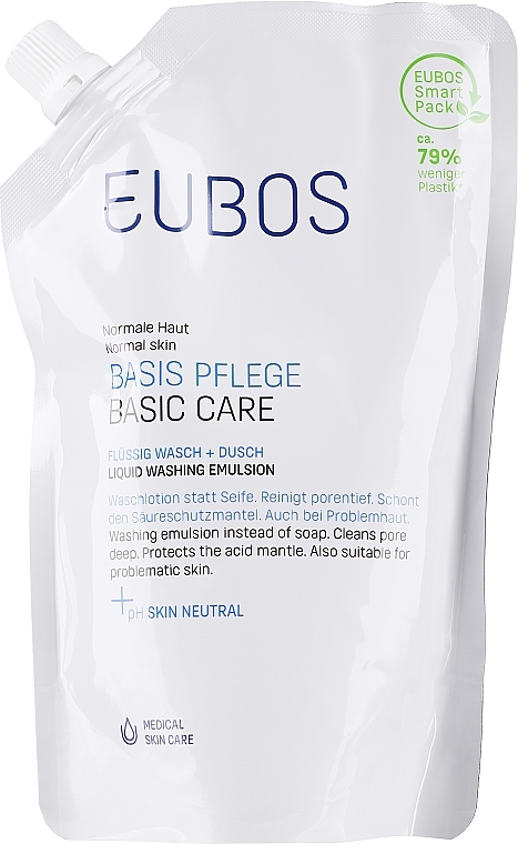 Емульсія для душу - Eubos Med Basic Skin Care Liquid Washing Emulsion (змінний блок) — фото N1
