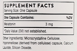 Дієтична добавка "Мелатонін-3" - Thorne Research Melaton-3 Capsules — фото N3