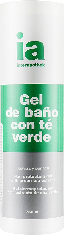 Тонізувальний гель для душу з екстрактом зеленого чаю - Interapothek Gel De Bano Con Te Verde — фото N1