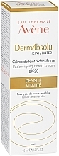 Крем для упругости кожи лица с тонирующим эффектом - Avene Eau Thermale Derm Absolu Cream SPF30 — фото N3