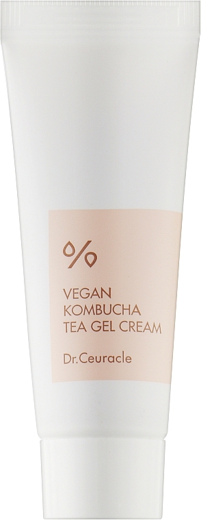 Веганський крем-гель для обличчя з екстрактом комбучі - Dr.Ceuracle Vegan Kombucha Tea Gel Cream (міні)