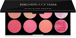 Парфумерія, косметика Палетка з 8 рум'ян - Makeup Revolution Blush Palette *