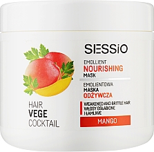 Смягчающая маска для волос "Манго" - Sessio Hair Vege Cocktail Emollient Nourishing Mask  — фото N1