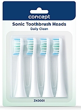 Сменные головки для зубной щетки, ZK0001 - Concept Sonic Toothbrush Heads Daily Clean — фото N1