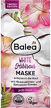 Живильна маска для обличчя з екстрактом кокоса і квітками гібіскусу - Balea White Hibiscus — фото N1