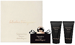 Парфумерія, косметика Salvatore Ferragamo Signorina Misterioasa - Набір (edp/50ml + b/lot/50ml + sh/gel/50ml)