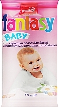 Парфумерія, косметика Серветки вологі для дітей з екстрактом ромашки та обліпихи - Fantasy Baby