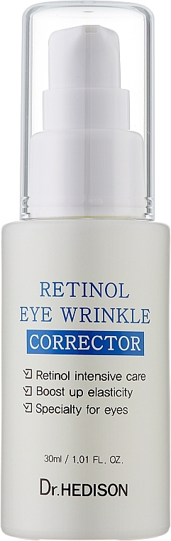 Сироватка проти зморщок навколо очей з ретинолом і пептидами - Dr.Hedison Retinol Eye Wrinkle Corrector — фото N1