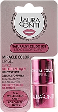 Парфумерія, косметика Зволожувальний гель для губ, з рожевим відтінком - Laura Conti Miracle Color Lip Gel