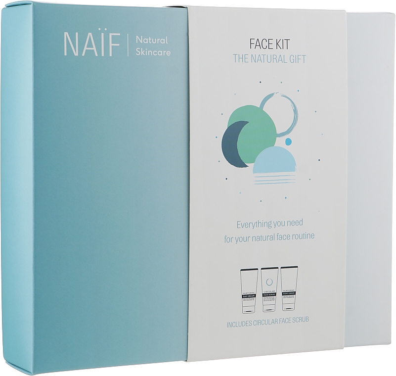 Набор - Naif Face Kit (d/f/cr/50ml + n/f/cr/50ml + f/scr/50ml) — фото N1
