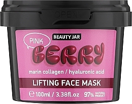 Парфумерія, косметика Ліфтинг-маска для обличчя - Beauty Jar Pink Berry Lifting Face Mask
