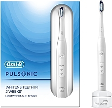 Электрическая зубная щетка, белая - Oral-B Pulsonic SlimOne 2200 WH — фото N1