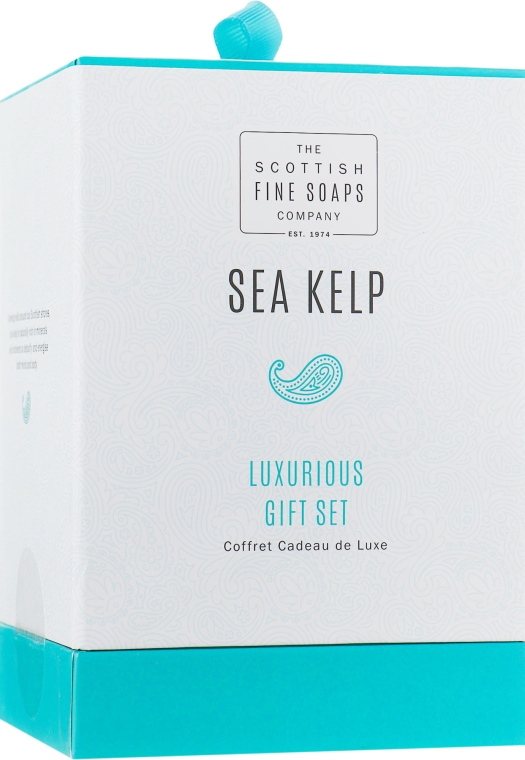 Набор - Scottish Fine Soaps Sea Kelp (sh/gel/75ml + b/but/75ml + h/chr/75ml + soap/40g) — фото N1
