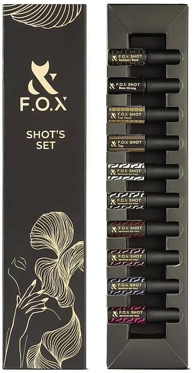 Стартовый набор для покрытия ногтей гель-лаком - F.O.X Shot's Starter Set — фото N1