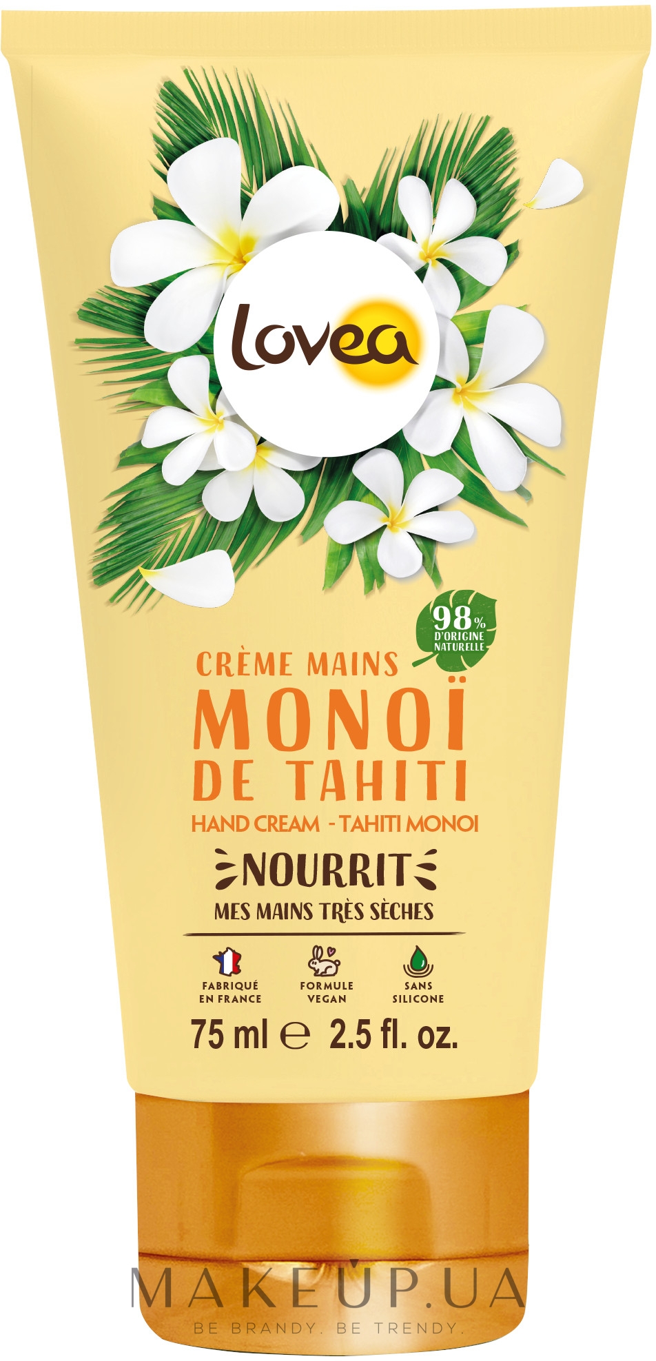 Крем для рук «Моної» - Lovea Hand Cream Tahiti Monoi — фото 75ml