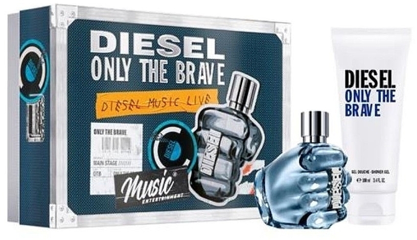 Diesel Only The Brave - Набір (edt/50ml + sh/gel/100ml) — фото N1