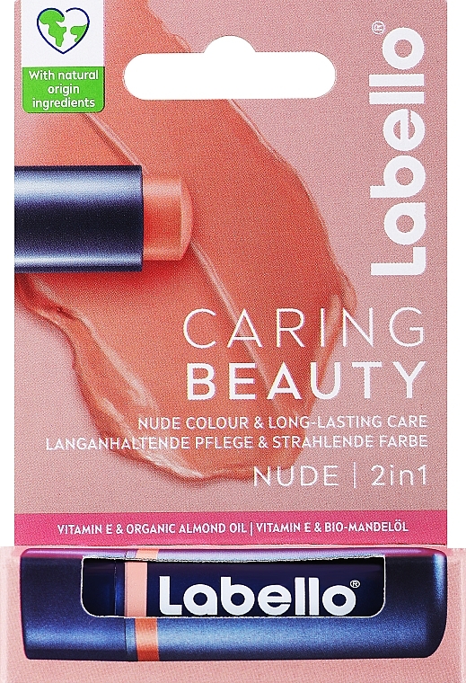 Бальзам для губ - Labello Caring Beauty Nude — фото N1