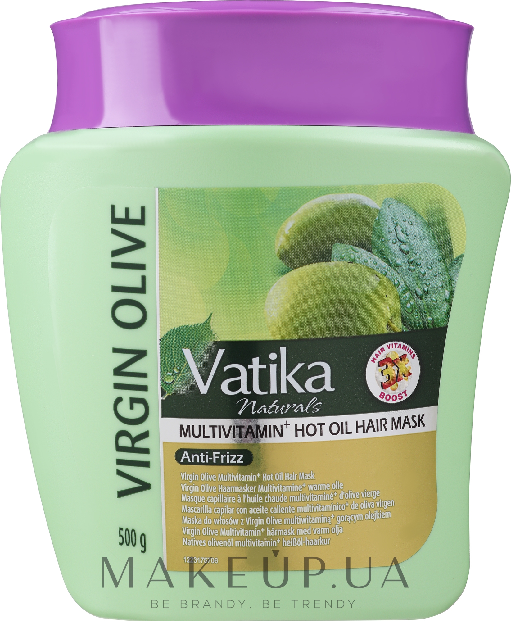 Маска для волос "Глубокое кондиционирование" - Dabur Vatika Virgin Olive Deep Conditioning — фото 500g