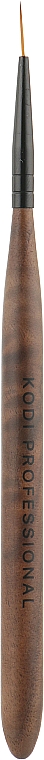 Пензлик для гелевого розпису нігтів, коричневий - Kodi Professional Liner Brush — фото N1