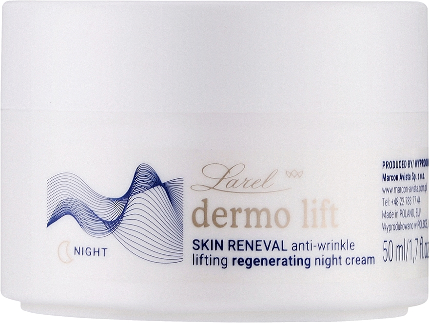 Ночной питательный крем для лица и век - Larel Dermo Lift Skin Reneval Night Cream — фото N1