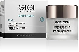Ночной питательный крем - Gigi Bioplasma Night Cream Supreme — фото N2