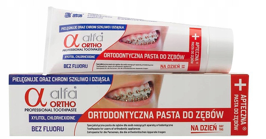 Ортодонтическая дневная зубная паста - Alfa Ortho Day Toothpaste — фото N1