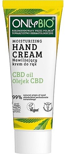 Moisturizing Hand Cream - Only Bio Only Eco CBD Oil — фото N1